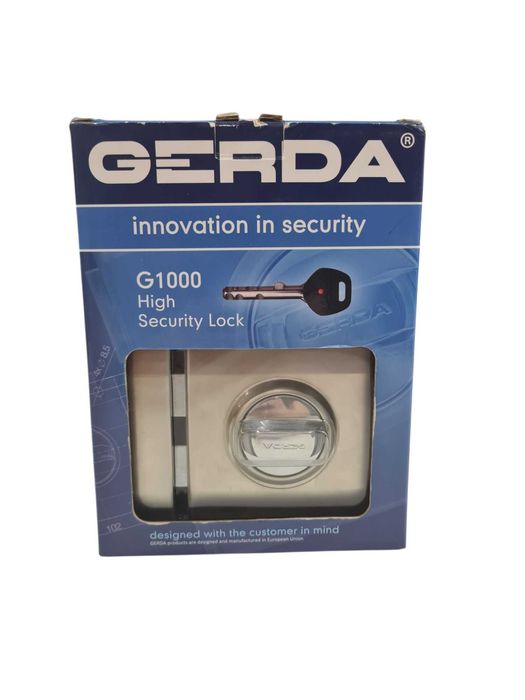 Zamek zasuwa GerdaA G1000 nikiel satyna ATEST KL 7
