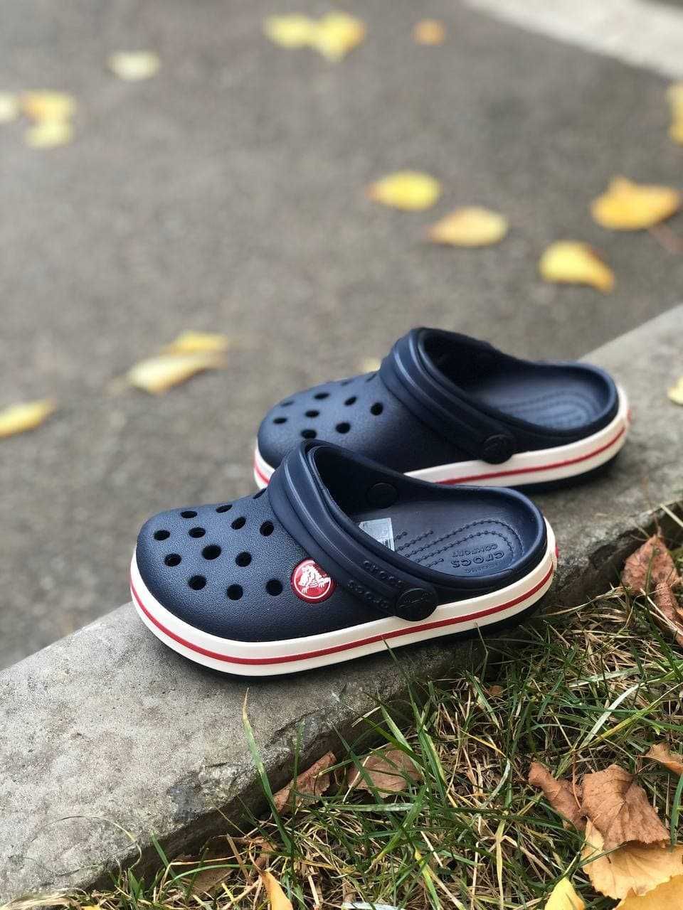 Купить Детские Кроксы Crocs Crocband Kids Navy Все Размеры 24-34