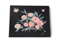 Obraz akrylowy, różowe róże 22x30cm