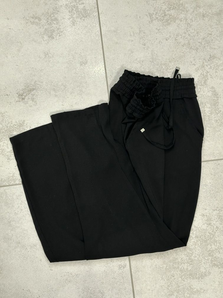 Czarne spodnie damskie xl