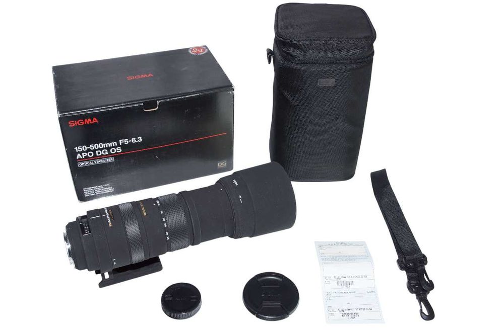 SONY A - Obiektyw Sigma DG 150-500mm f/5-6.3 APO HSM Stabilizacja OS