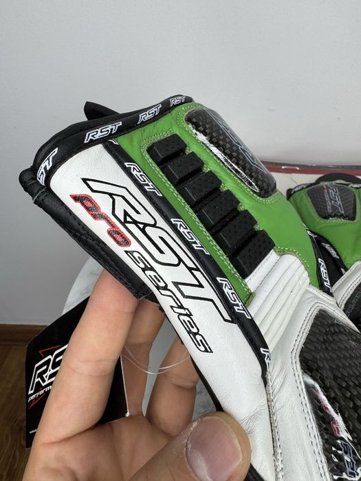 Nowe Rękawice Motocyklowe Rst S Pro Series CPX-C Carbon Sportowe Green