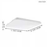 EGLO Lampa sufitowa Plafon FRANIA LED 53x53cm biały 002