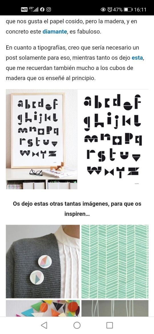 Plakat Alfabet styl skandynawski