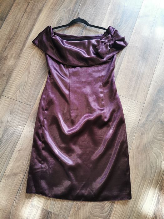 Elegancka sukienka suknia imprezowa koktajlowa wieczorowa L 40