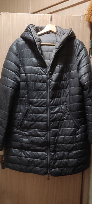 Długa kurtka pikowana (płaszczyk dwustronny) rozmiar L) damski