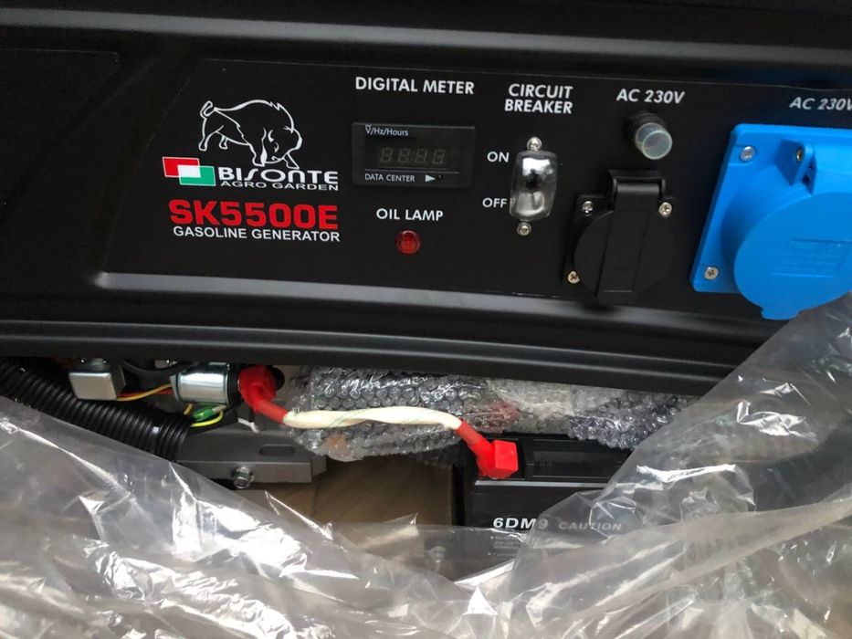 Генератор SK5500E. 5,5 кВт, 380/220В, бензиновий