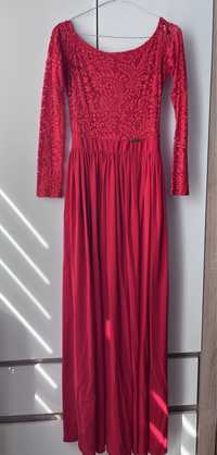 Suknia długa czerwona