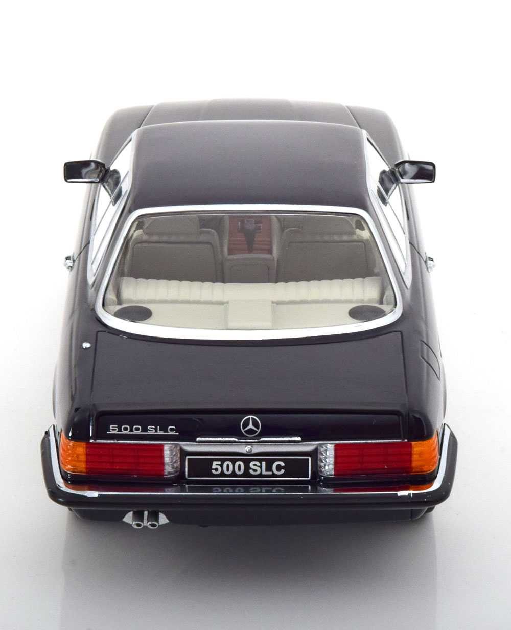 Model 1:18 KK-Scale Mercedes-Benz 500 SLC (C107) 1981 dark blue