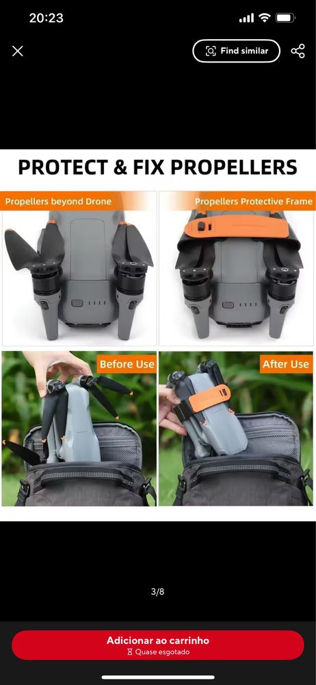 Suporte de Hélices DJI Air 3/3s Novo!