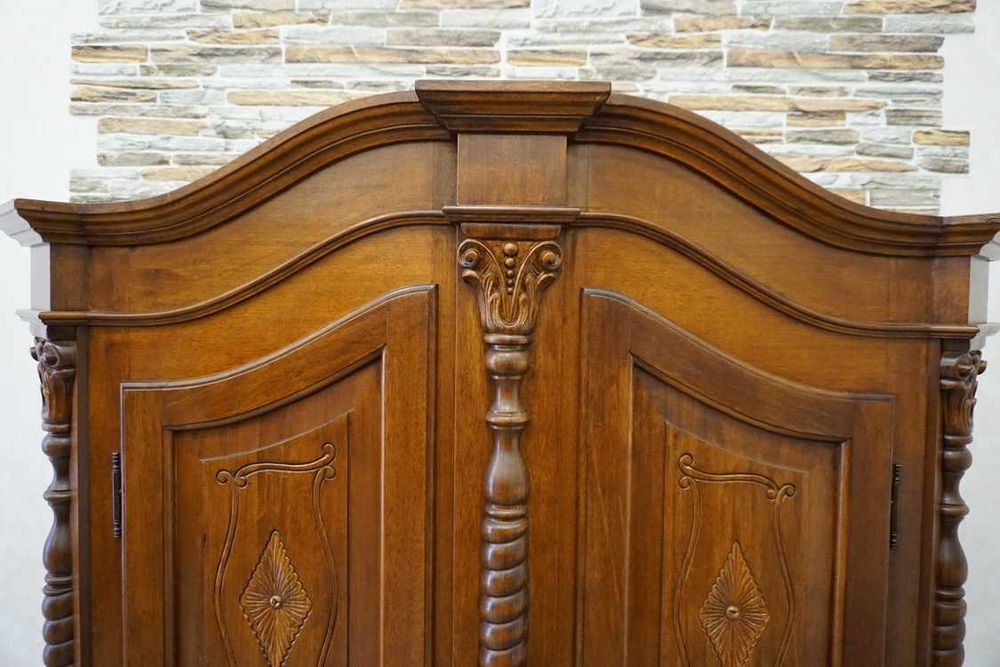 Szafa Orzechowa dwudrzwiowa szer. 153 cm   -10% -10%  (p-1072)