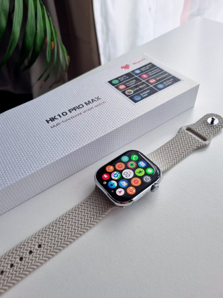 Smartwatch HK10 PRO MAX 46mm srebrny