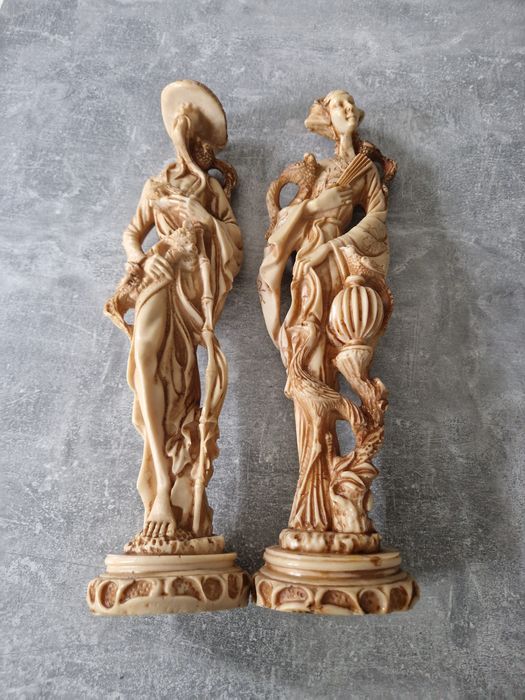 Figurki chińskie kobieta i mężczyzna