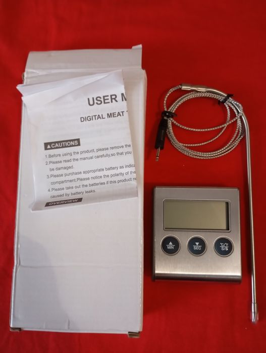 Термометр кухонний з виносним датчиком до 250 градусів+ магніт.