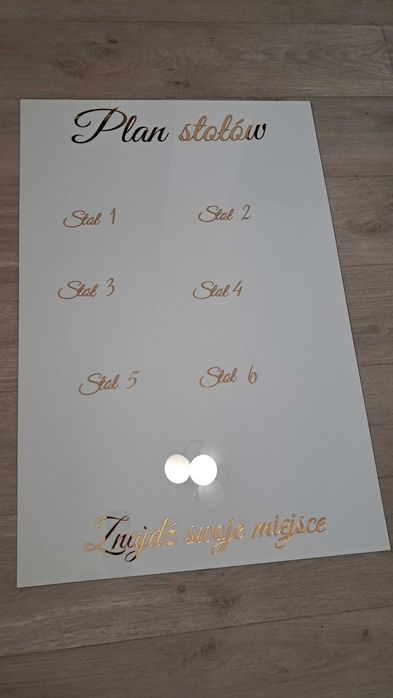 tablica pod plan stołów wypożyczenie tablicy z planem stołów