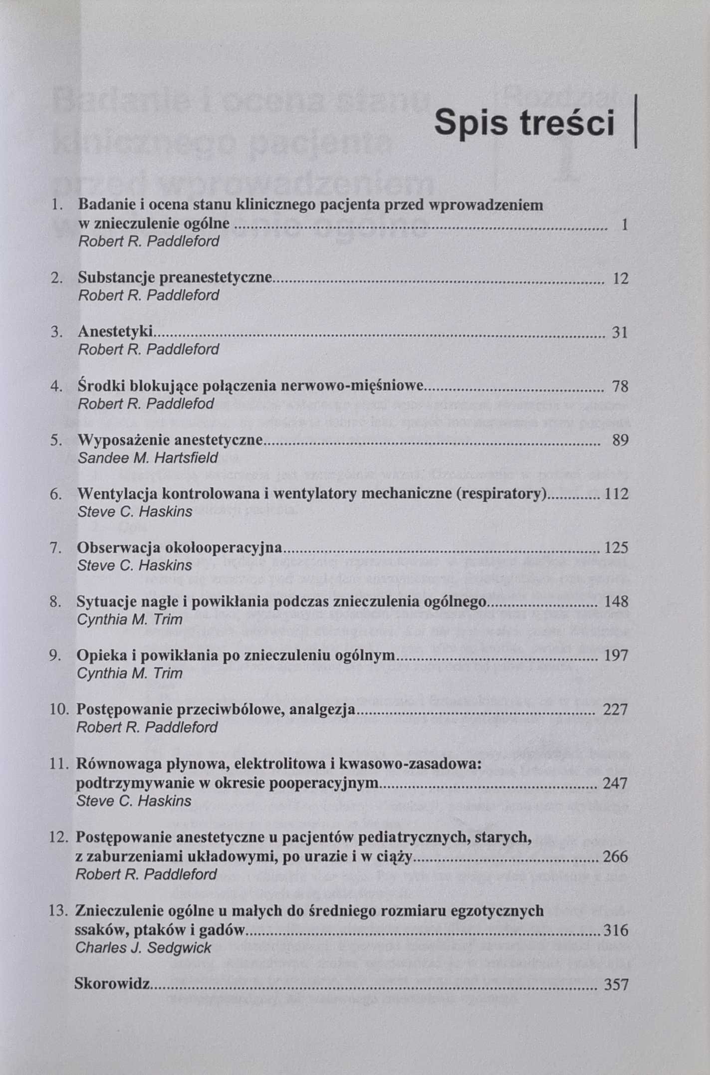 Znieczulenie ogólne u małych zwierząt - Paddleford