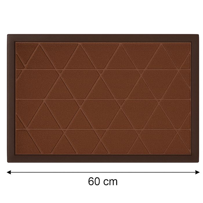 Nowe wycieraczki podłogowe 60x40 cm – brązowy kolor, wysoka jakość