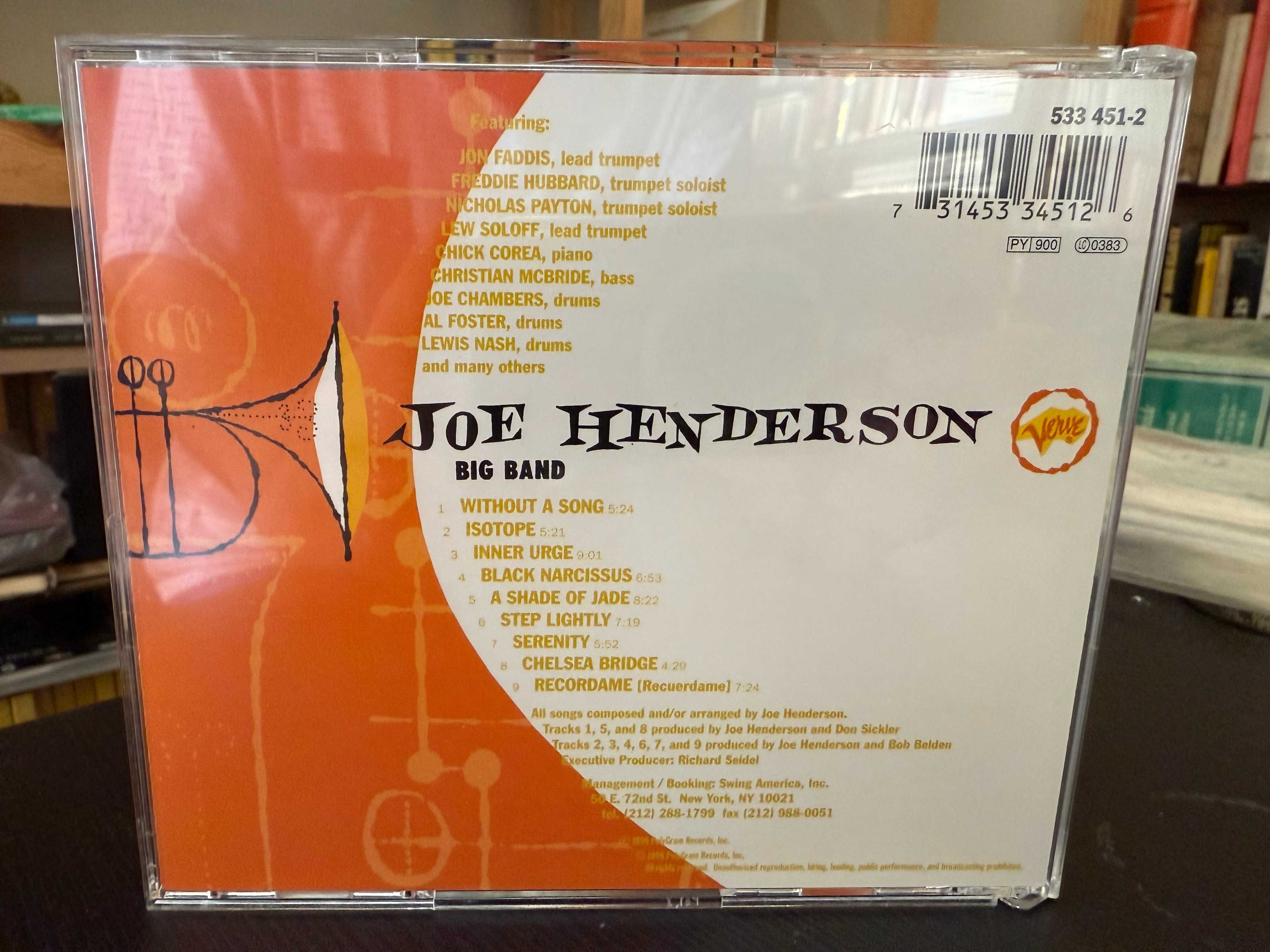 Joe Henderson – Big Band – Corea, Hubbard, Foster, Soloff, McBride