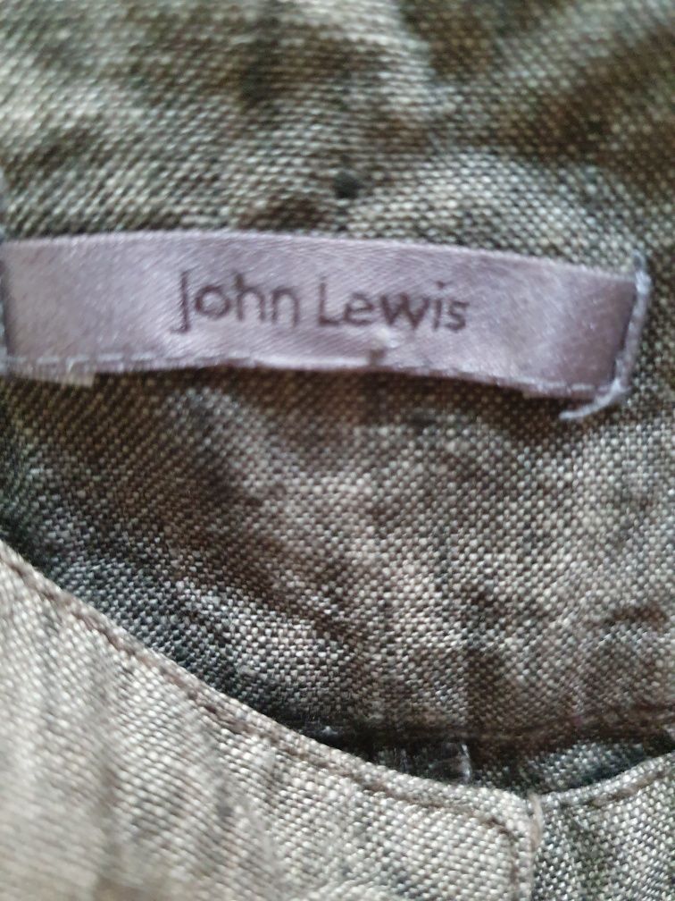 Spódnica John Lewis len melanż brązowa roz S/M