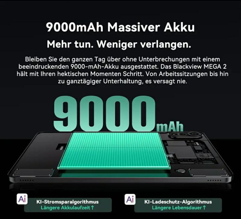 Планшет Blackview Mega2 с Android 15, 12 дюймов, 36 (12+24) ГБ ОЗУ