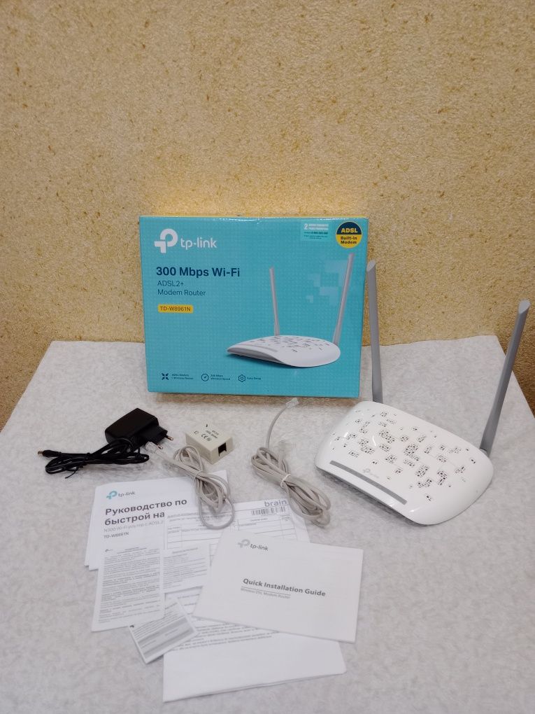 Модем-роутер TP-Link TD-W8960N Wi-Fi 300 Mbps, б/у

Продам надійний та