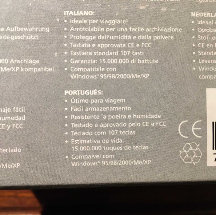 Teclado dobrável - iluminado