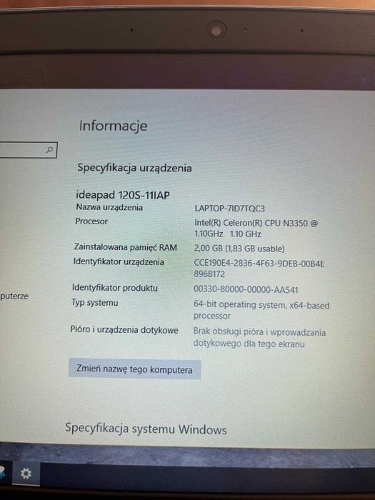 Laptop Lenovo IdeaPad 120s-11iap