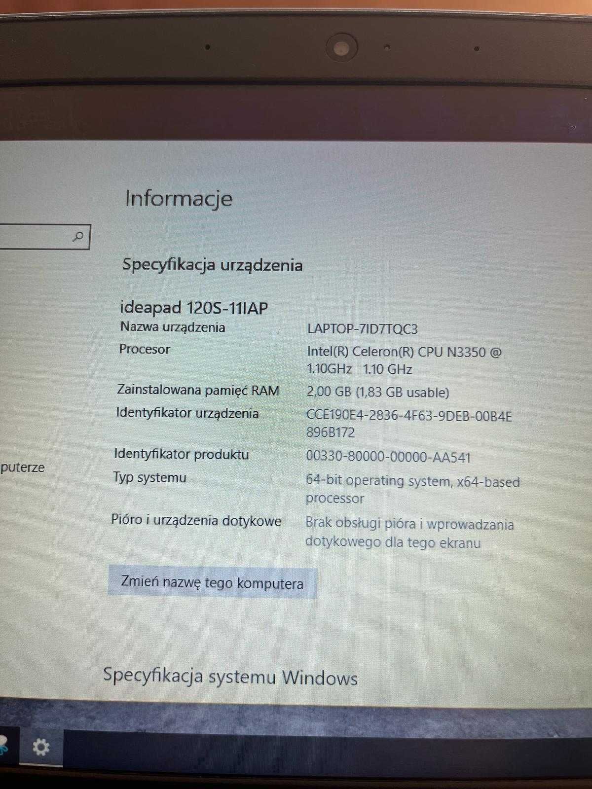 Laptop Lenovo IdeaPad 120s-11iap