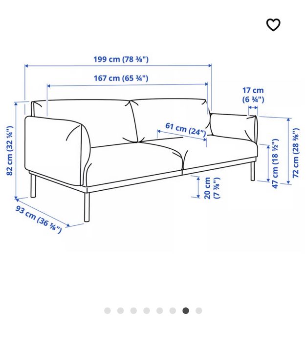 ÄPPLARYD Sofa/kanapa ikea