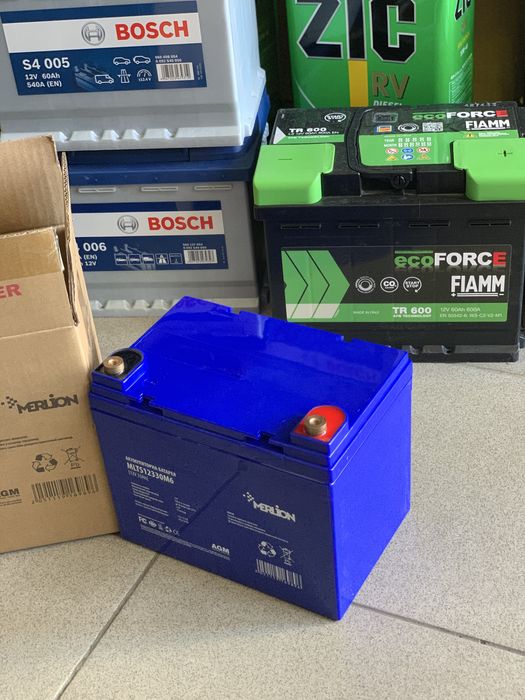 Акумулятор для Tesla Model S DCS-33UNCR MERLION EURO AGM 12V 33Ah Тесл