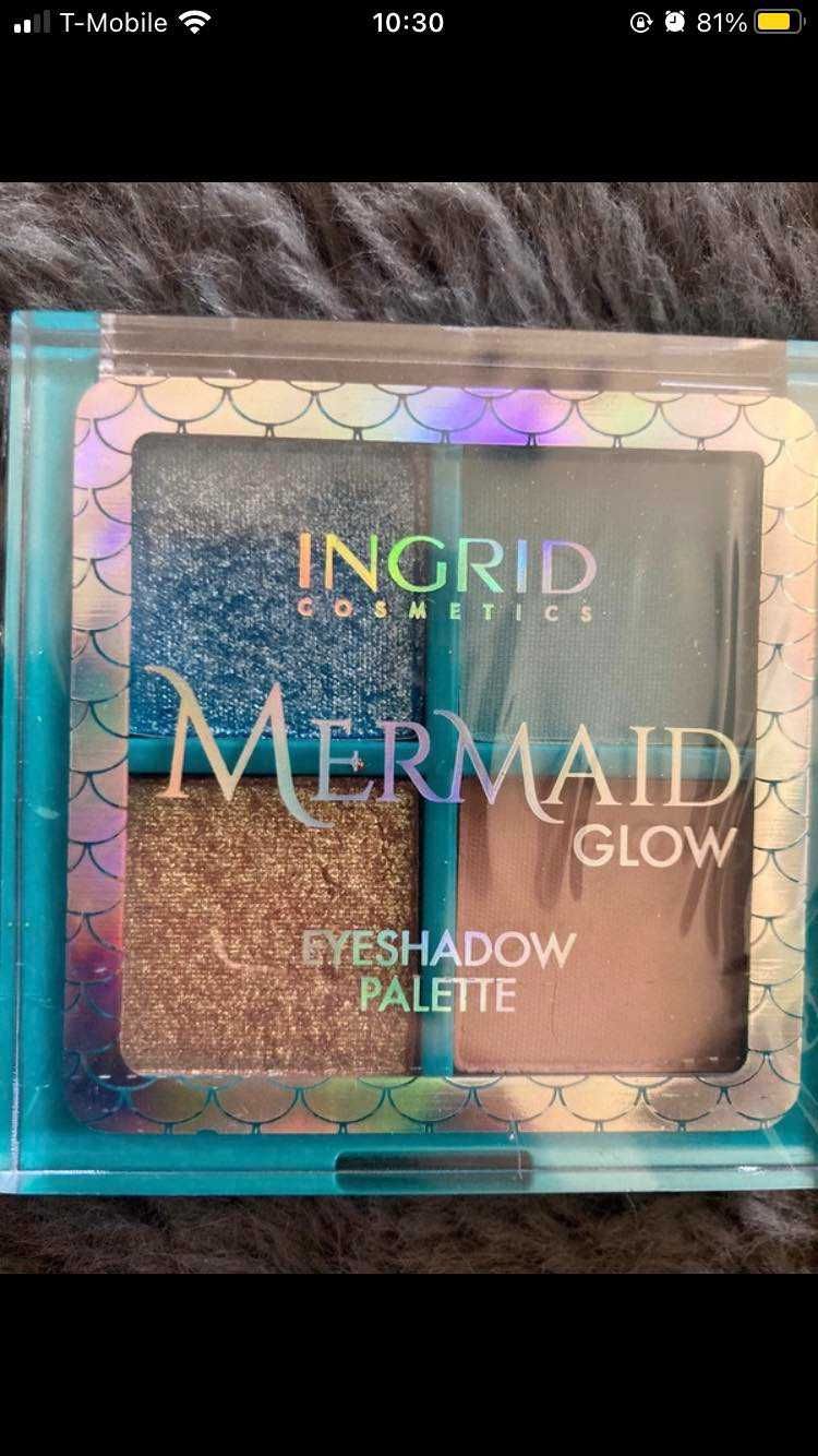 Paletka cieni Ingrid cosmetics Mermaid glow nowa syrena prezent święta