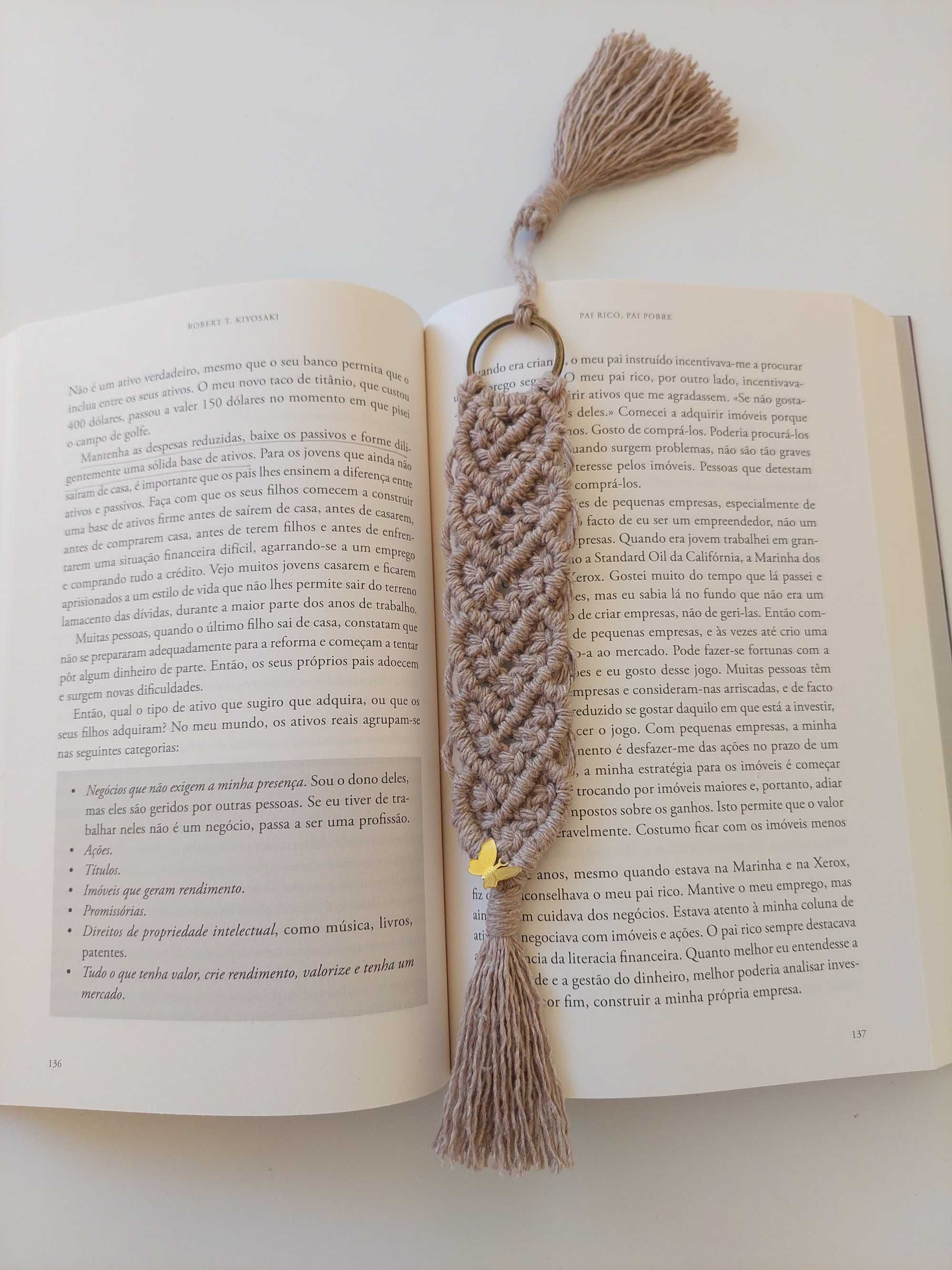 Marcador de livros em macramé Nayara | NOVO |