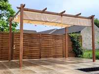 Zadaszenie na taras 3x3m Pergola ogrodowa Cream Wood wiata