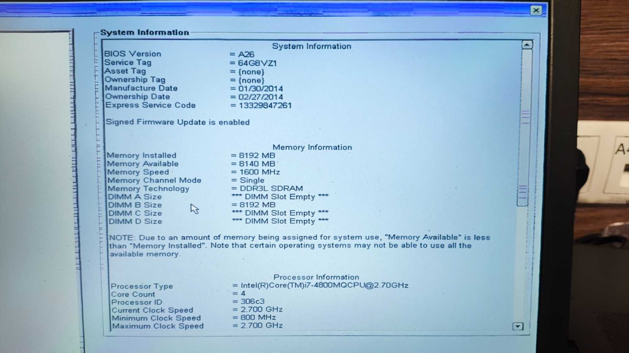 Laptop Dell Precision M6800 (uszkodzony) I7/0 RAM,SSD/Quadro K3100/W10