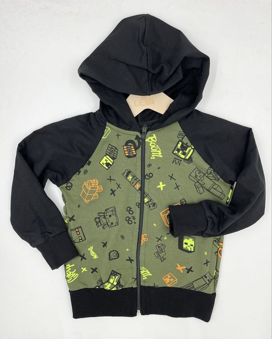 Bluza chłopięca Minecraft na zamek bawełna polska Artus