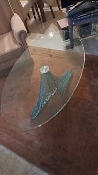 Mesa de centro Divani & Divani trabalhada em vidro