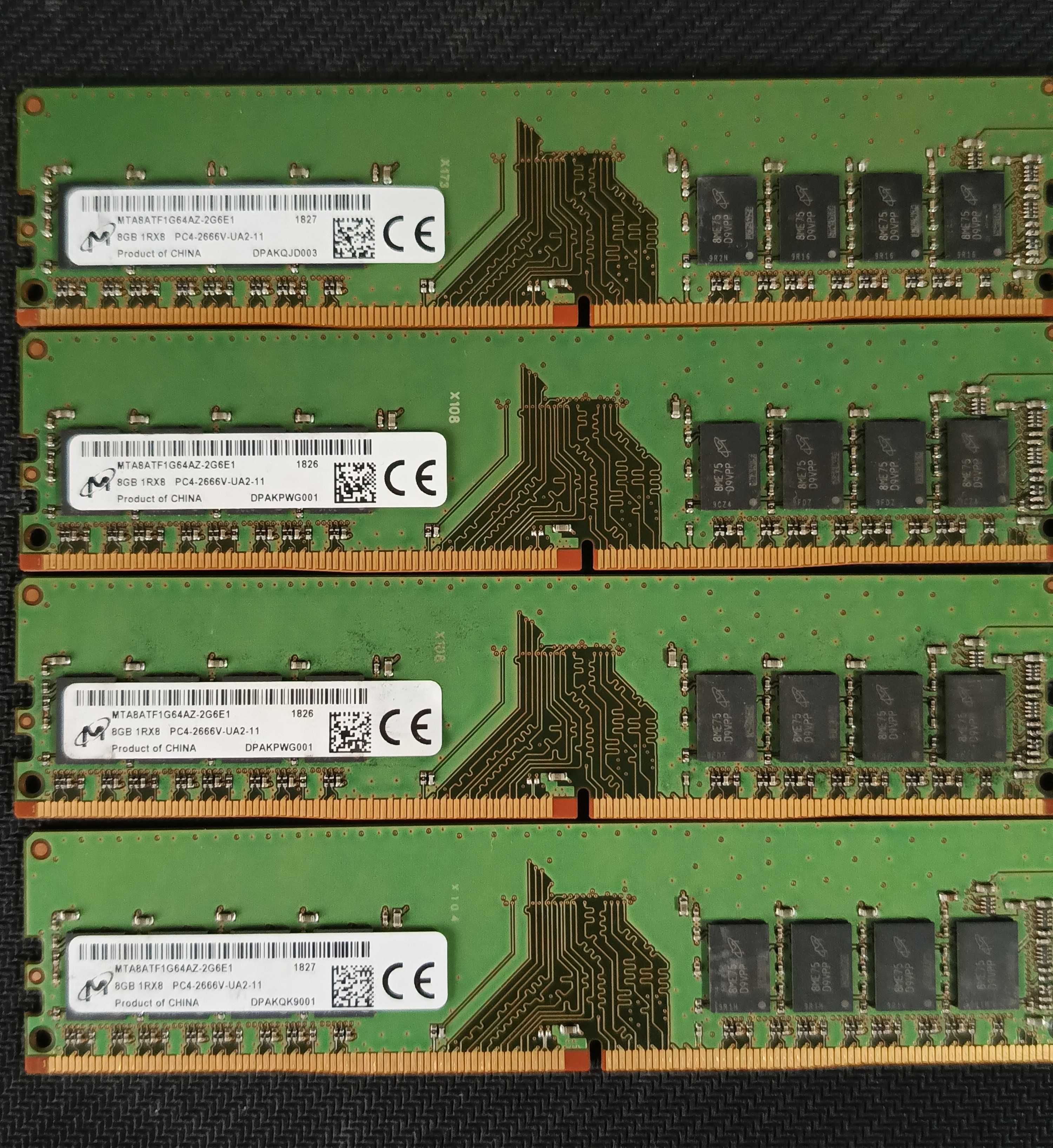 8GB DDR4-2133Mhz\2400Mhz\2666Mhz   Samsung\Hynix\Micron