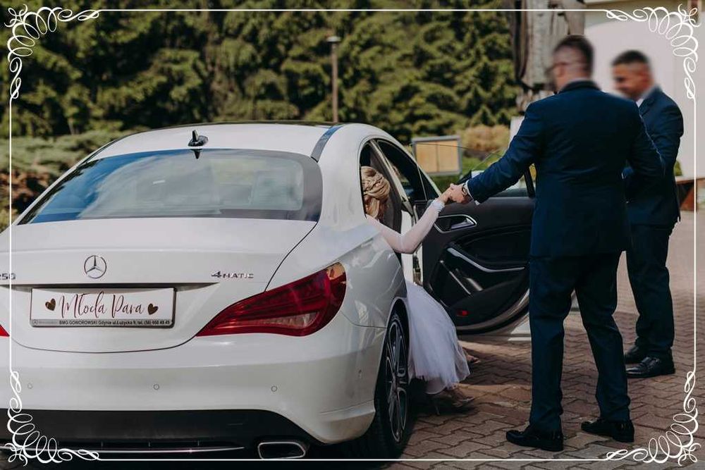 Auto do ślubu. Samochód na ślub. Mercedes CLA, wolne terminy