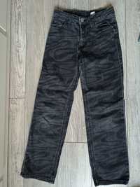 Spodnie jeans hm H&M 134 low waist prosta nogawka