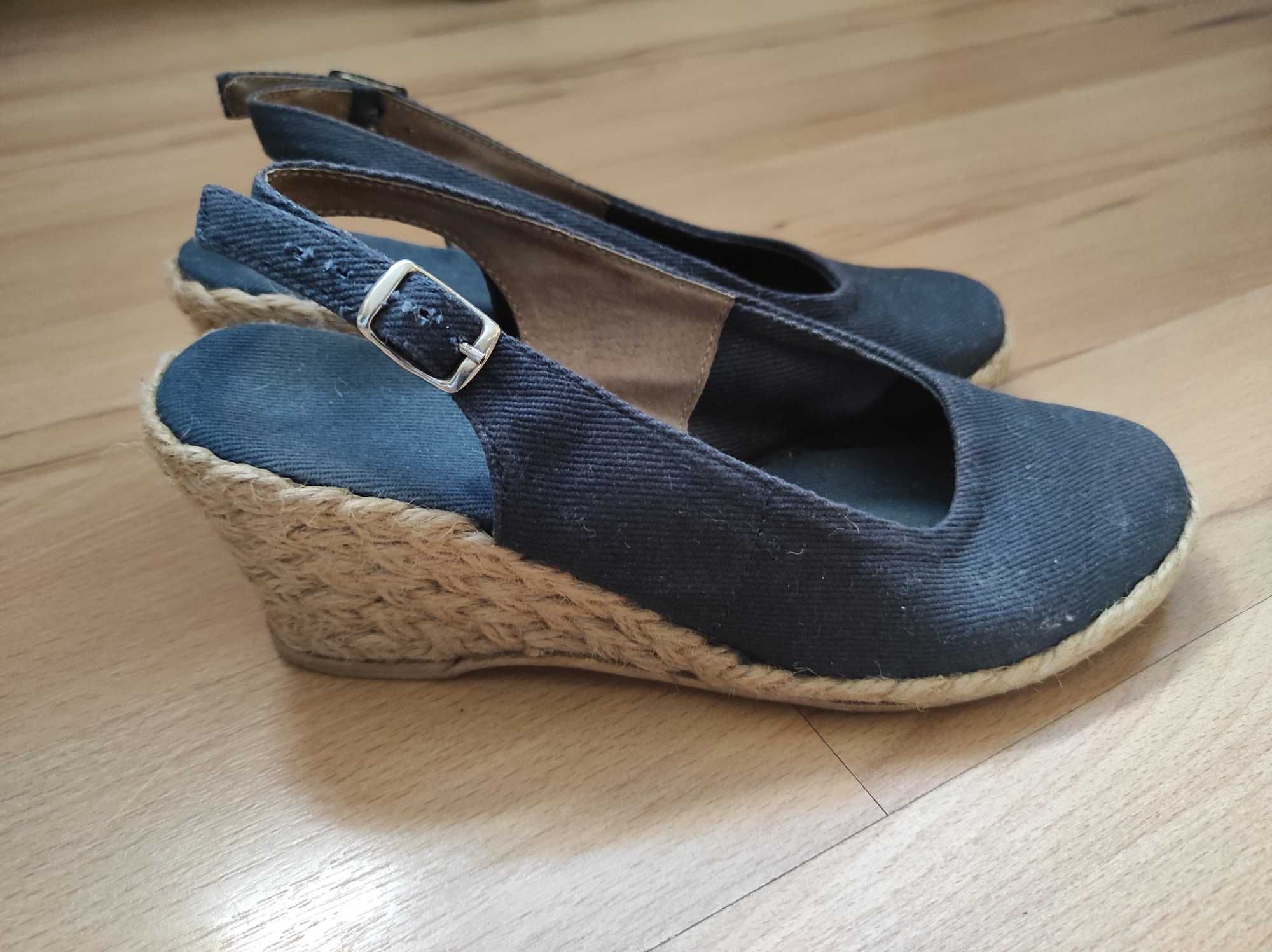 Espadryle damskie koturn