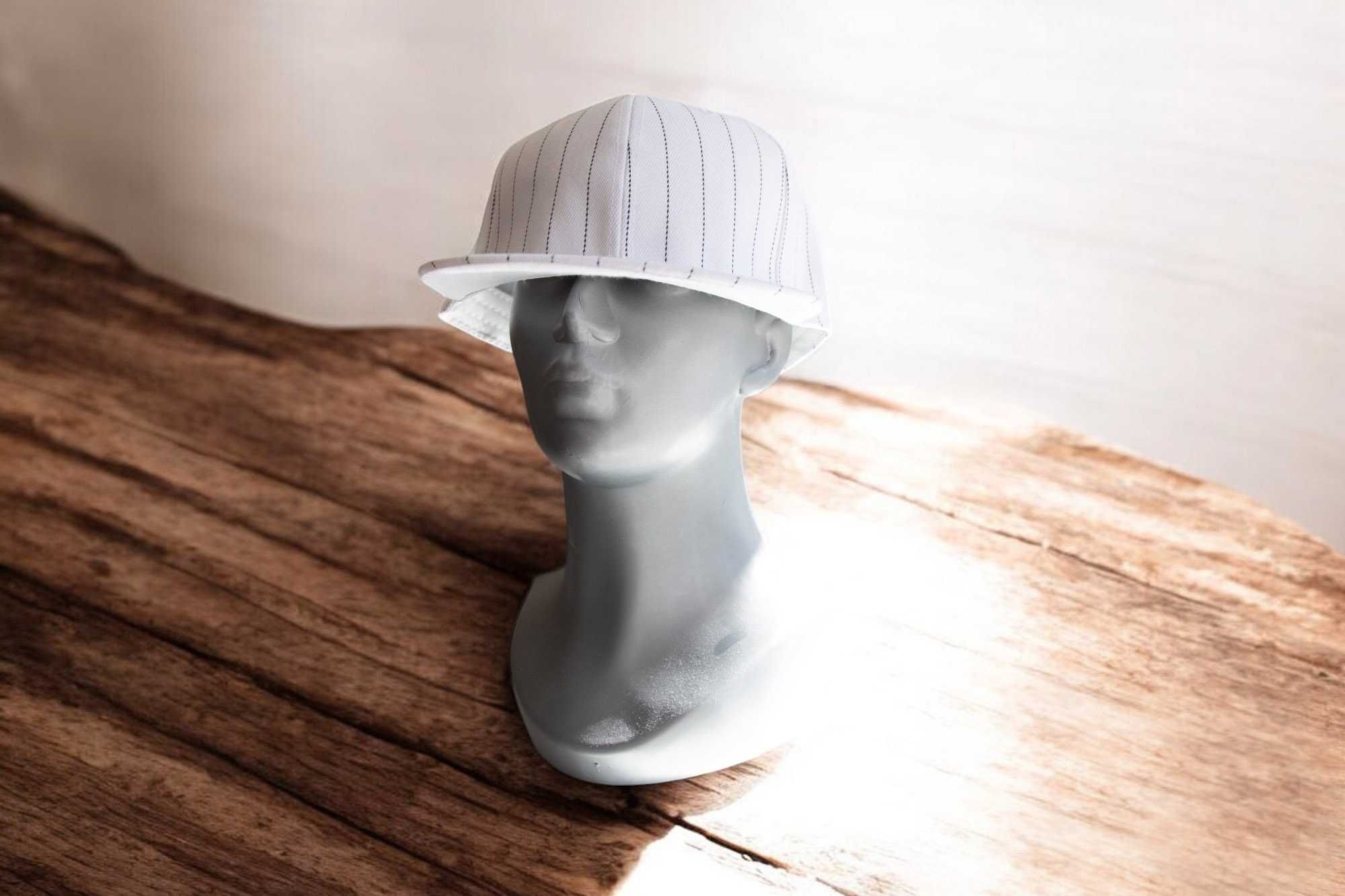 Czapka z Daszkiem Męska CAP BIAŁA 57 cm Koszykówka na Deskorolkę Modna