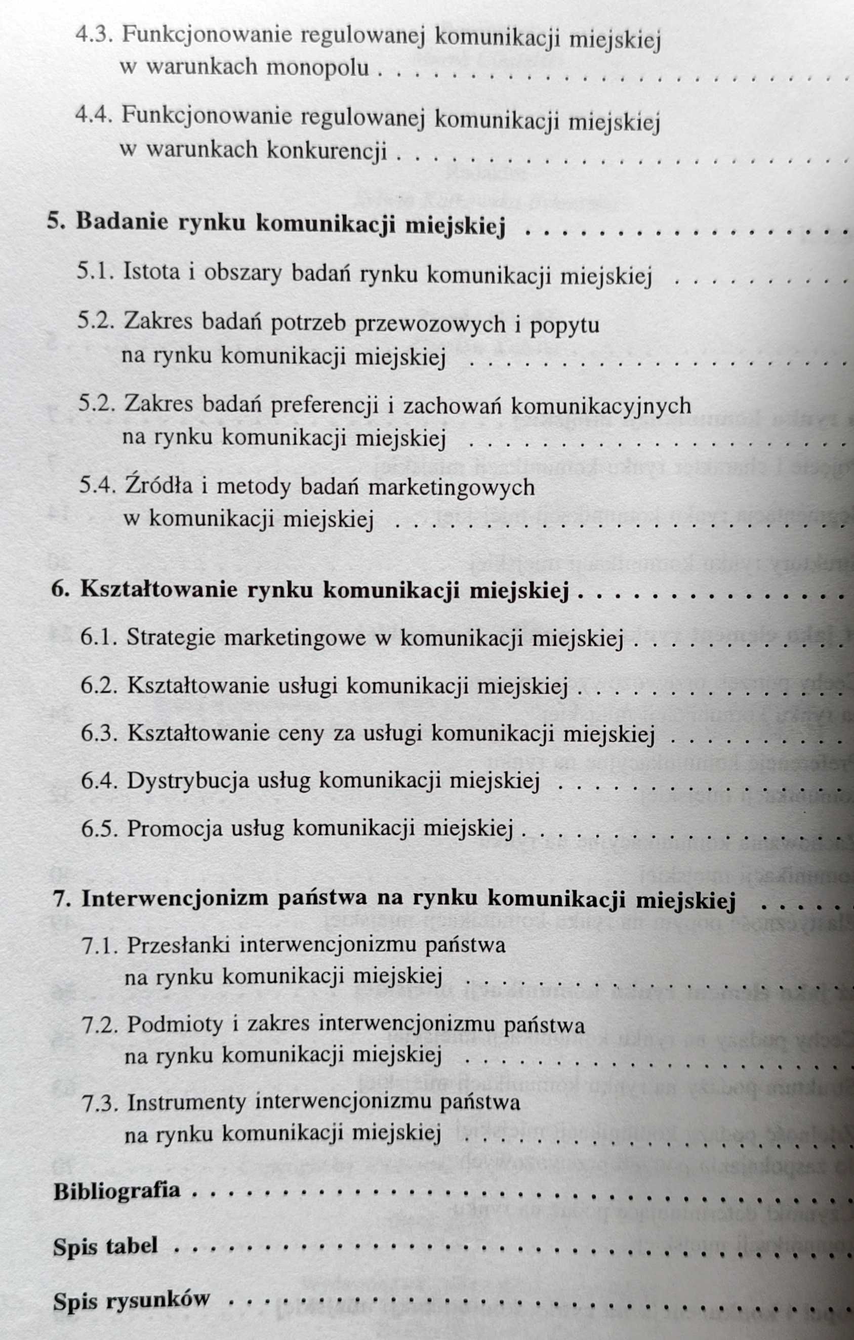 Funkcjonowanie rynku komunikacji miejskiej, Olgierd Wyszomirski UNIKAT