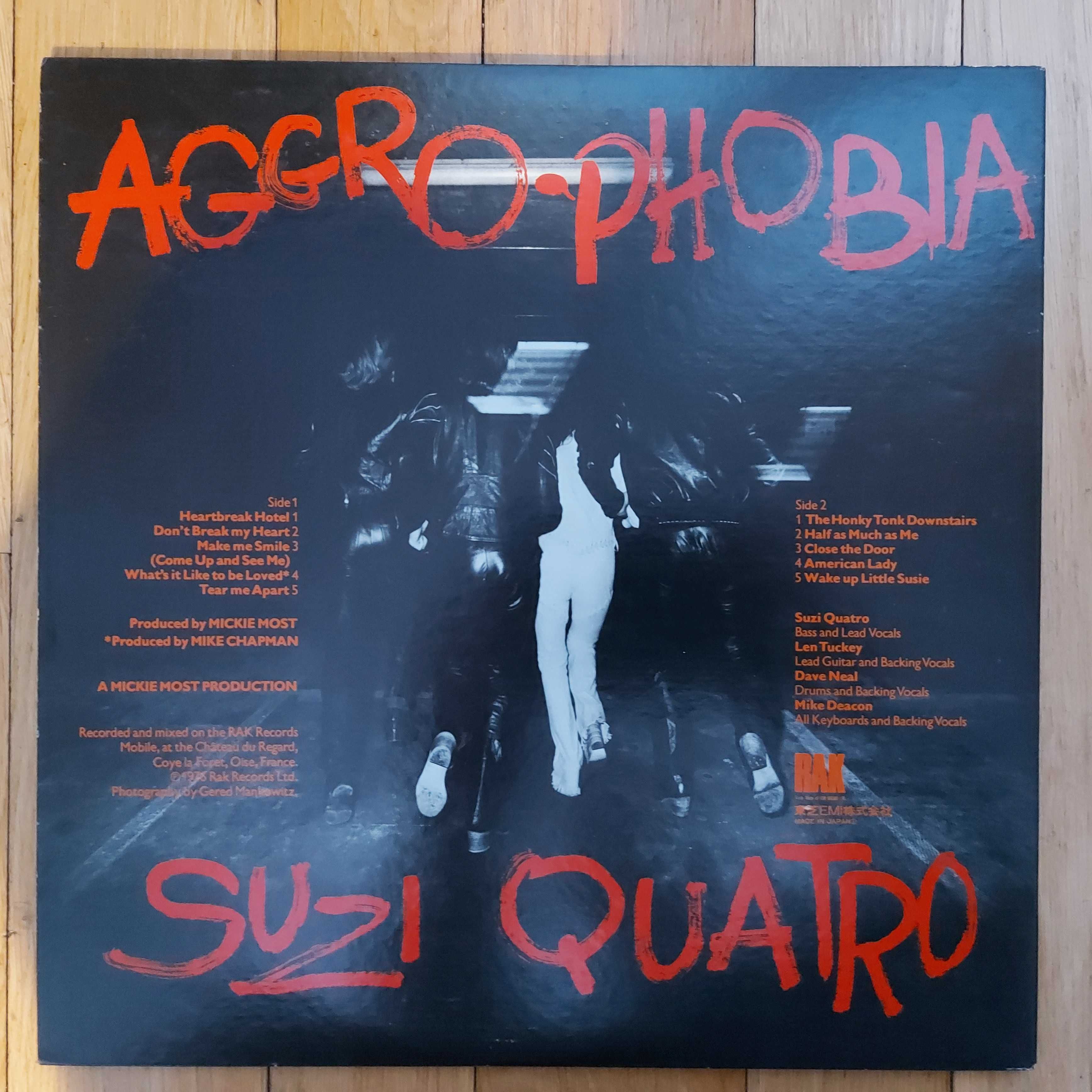 Suzi Quatro Aggro-Phobia  1977 Japan (NM/NM-) + inne tytuly