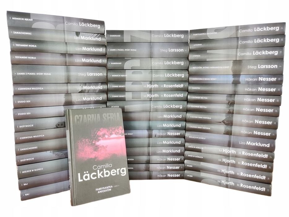 Czarna seria / Zestaw 46 książek / Marklund / Nesser / Lackberg