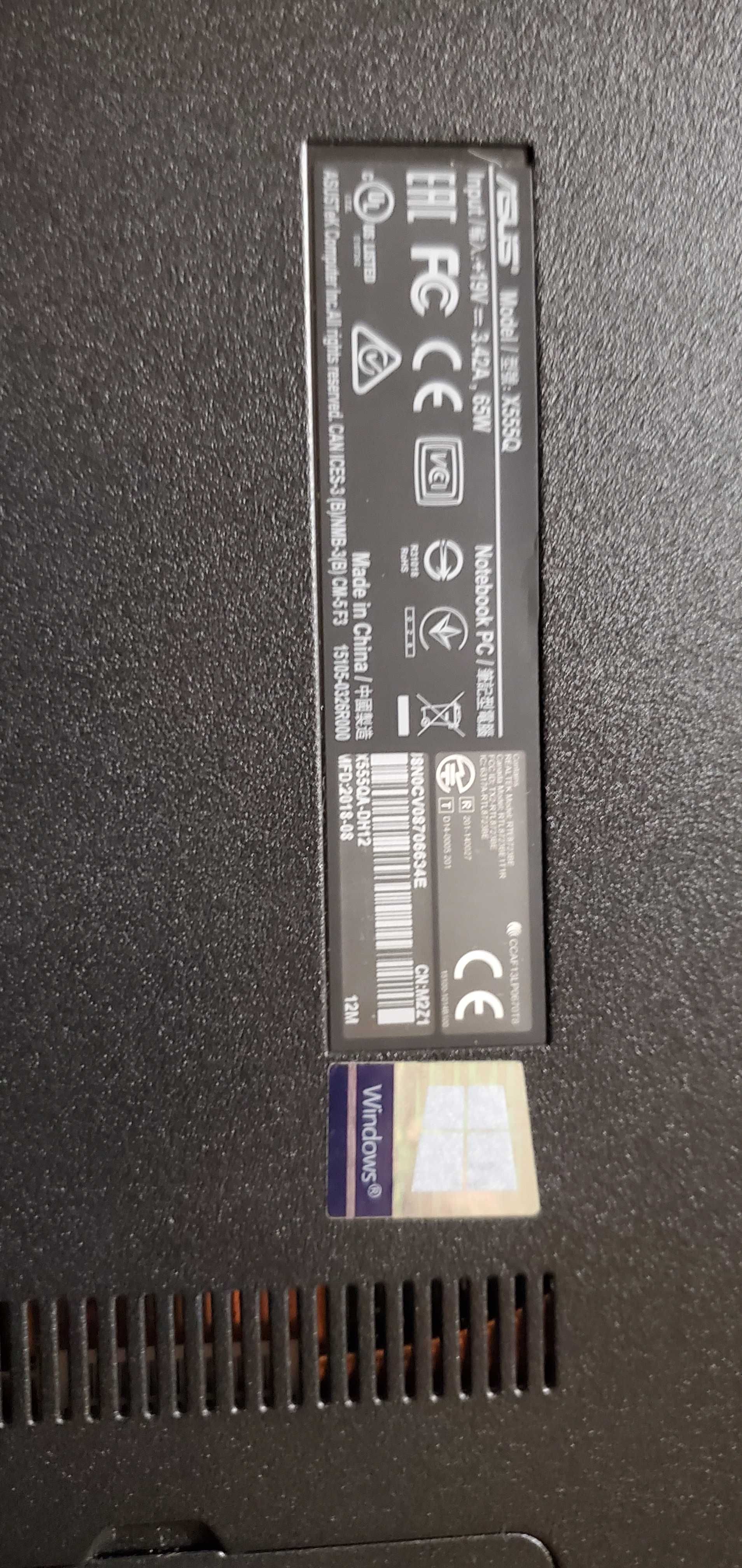 Asus x555q 24ram/radeon r7/500ssd