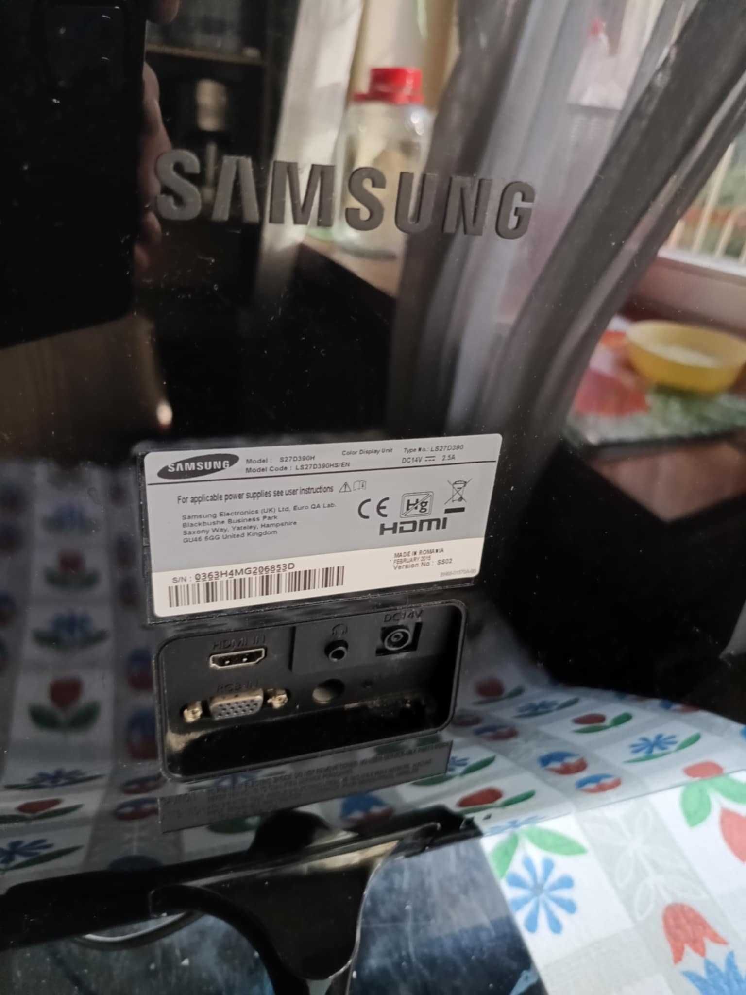 Monitor Samsung S27D390H 27" 1920 x 1080
