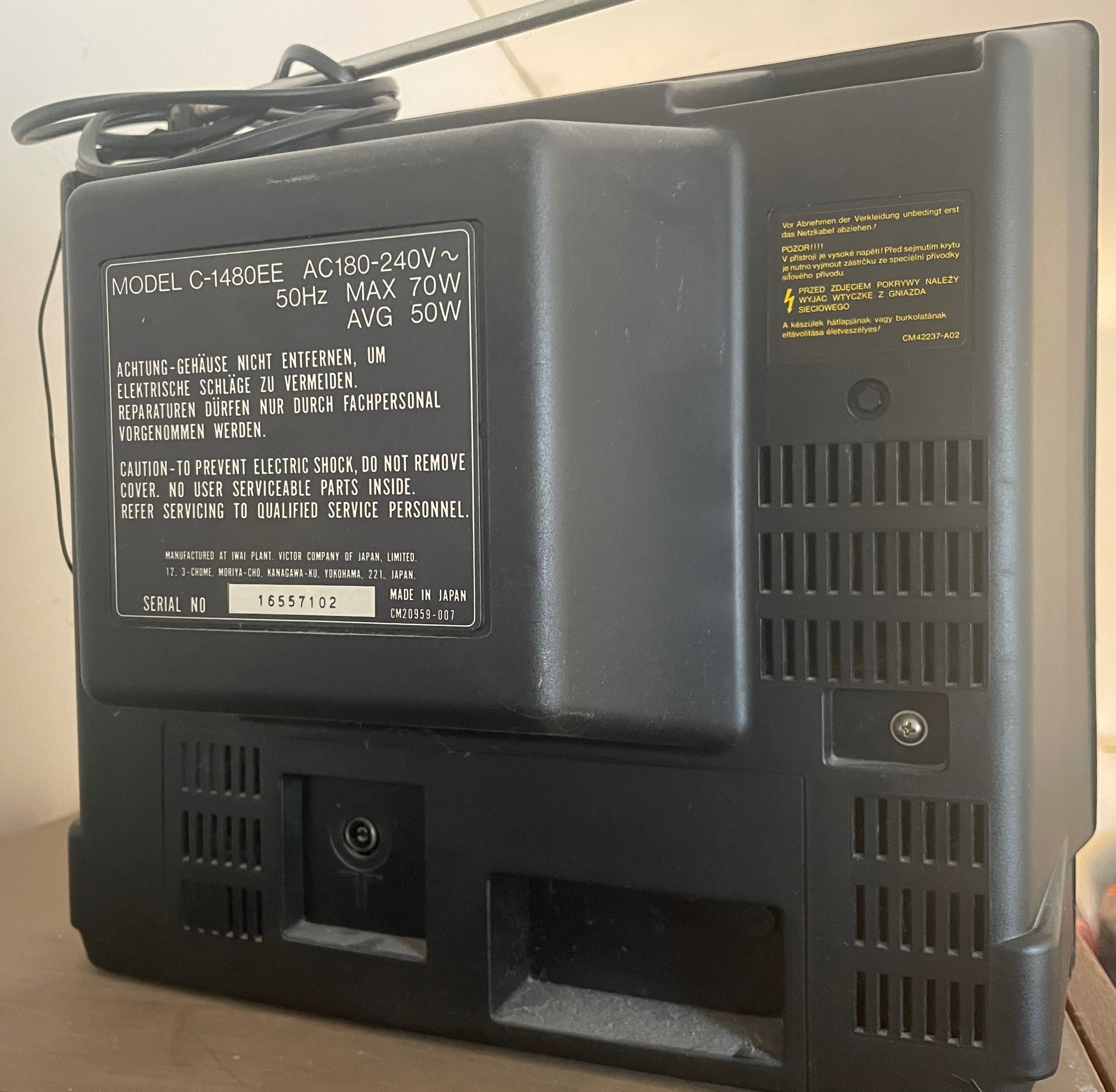 Retro telewizor 14" JVC model C-1480ED JAPAN