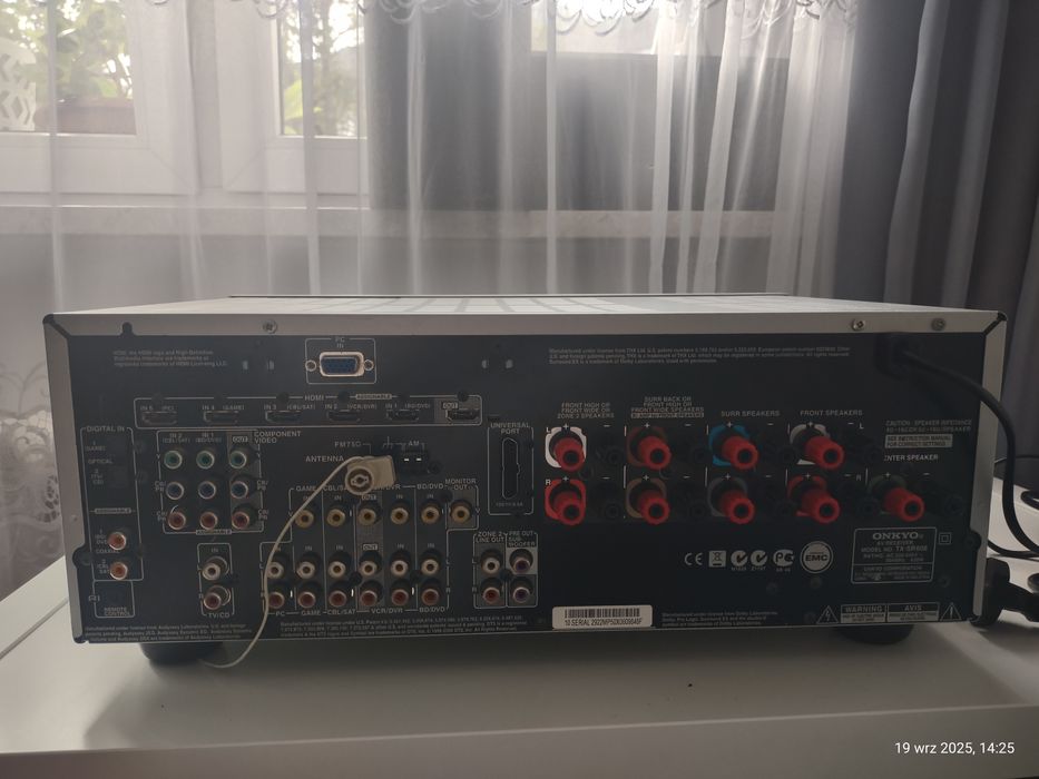 Onkyo SR 608 amplituner potęga mocy