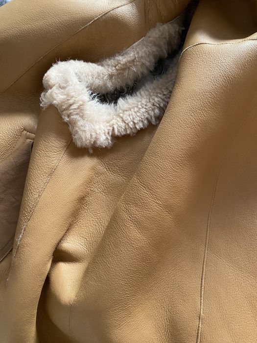 Piękna włoska naturalna kamizelka - kożuch