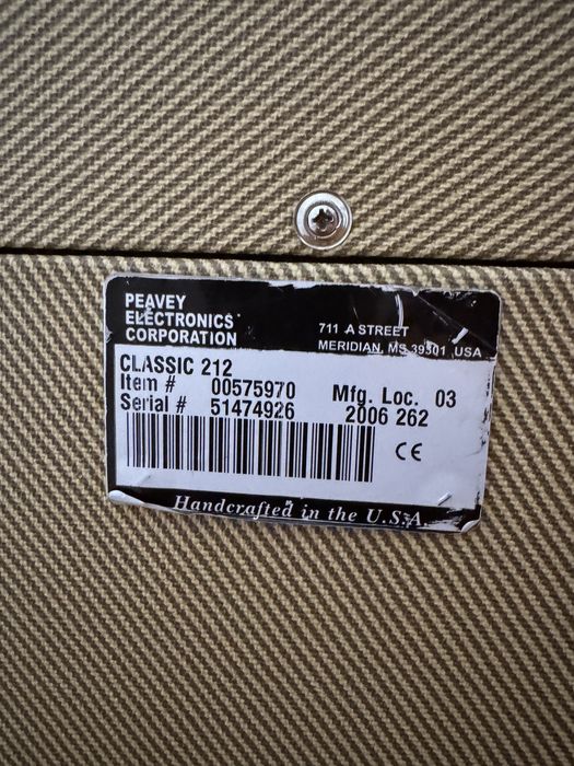 Wzmacniacz lampowy Peavey Classic 30 + kolumna 2x12